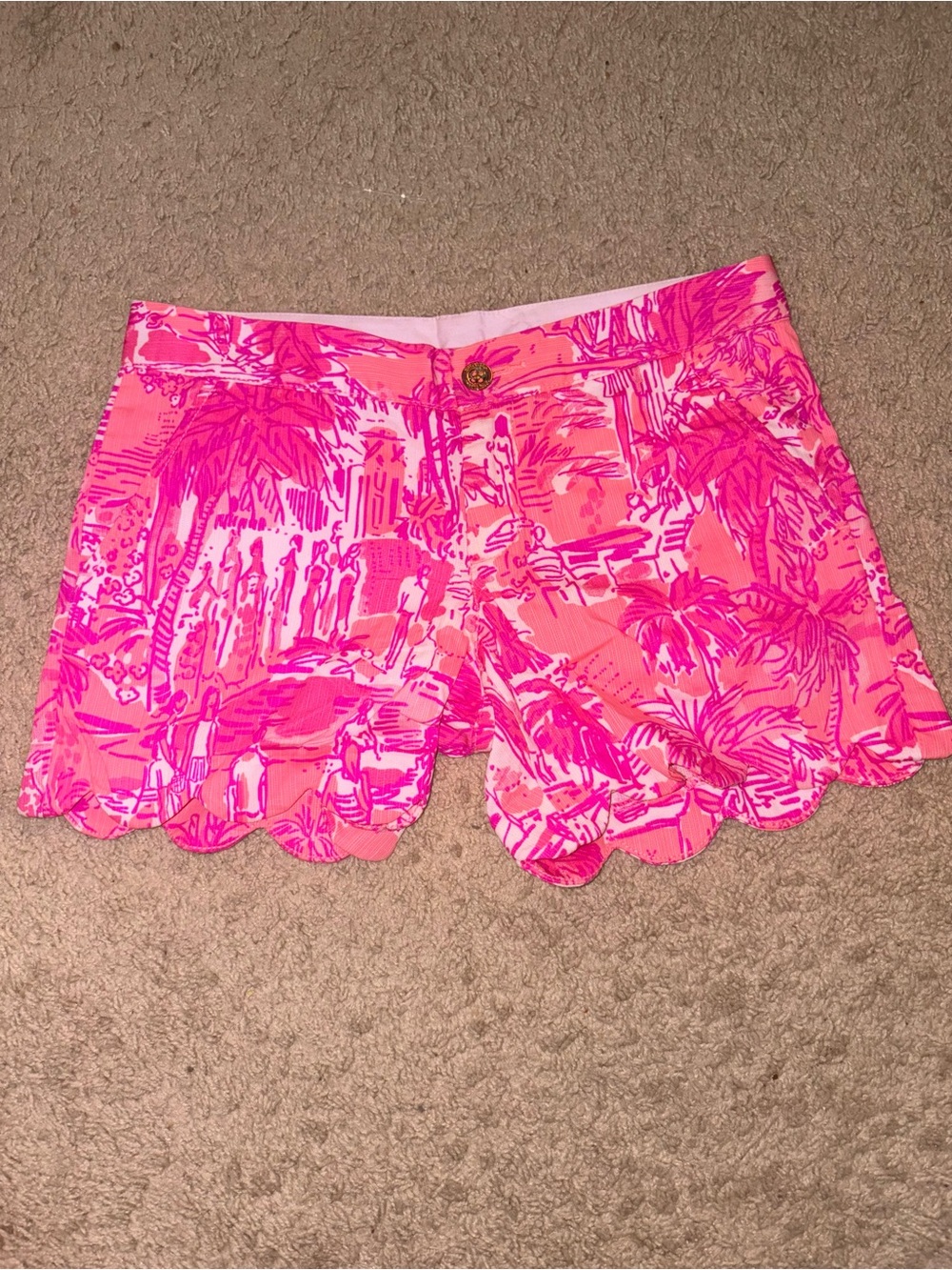 Lilly Pulitzer buttercup shorts in “Rule Breakers”